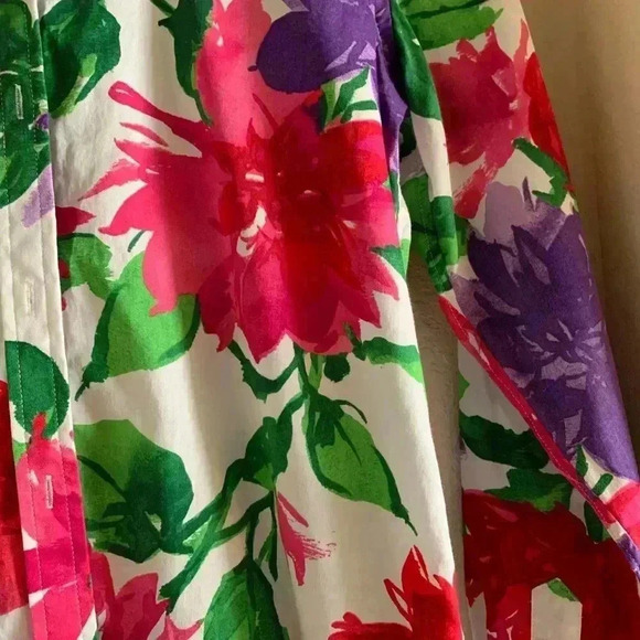 Ralph Lauren Vintage Long Sleeve Button Down Floral Shirt - Picture 4 of 7